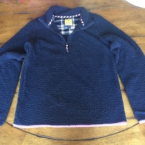 Prince and fox fleece pullover